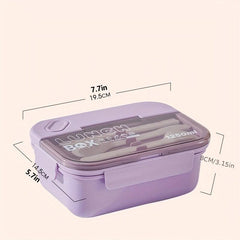 Sealed Bento Box Set with Fork & Chopsticks