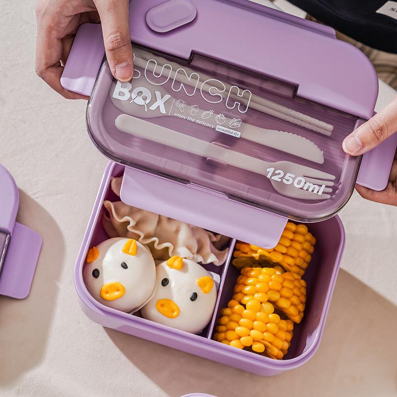 Sealed Bento Box Set with Fork & Chopsticks