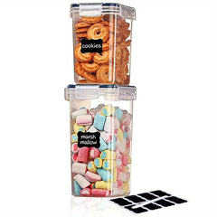 4-Pcs Airtight Food Storage Containers for Kitchen & Pantry Organization