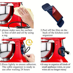 2pcs Cord Holder for Small Appliances - Kitchen Appliance Cord Organizer