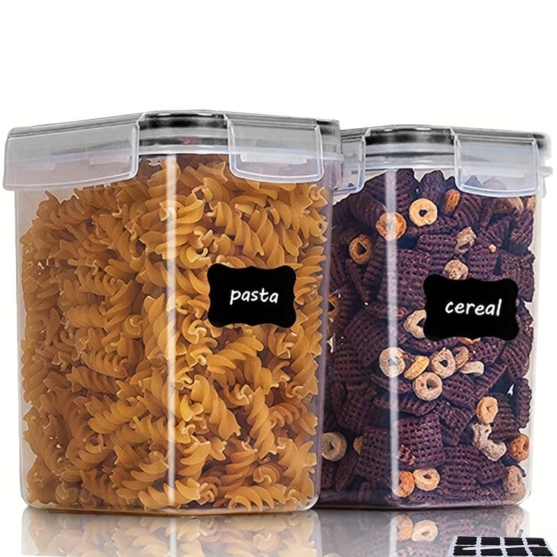2pcs BPA Airtight Food Storage Containers 1 5qt 1 6L + Labels & Marker