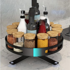1pc Rotating Spice Rack Organizer Easy Storage Solution for Spices