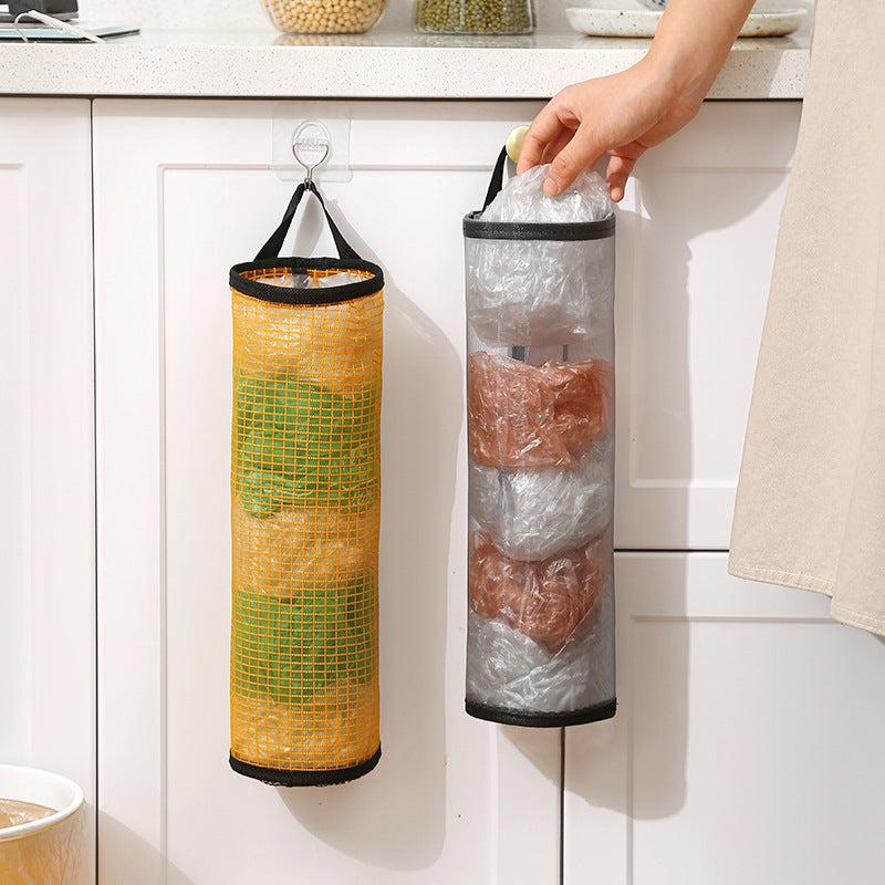 Plastic Garbage Bag Holder Wall Mounted Storage Box