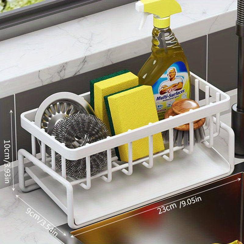 Kitchen Sink Caddy Organizer Faucet Sponge Holder