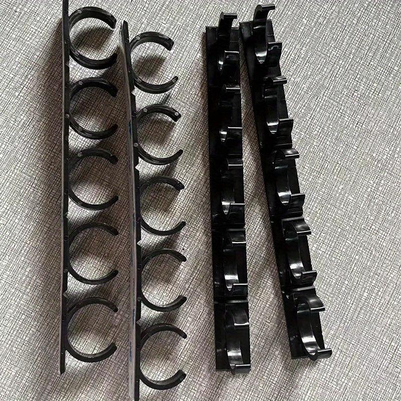 4pcs Wall Mount Spice Rack for Seasoning Bottles and Tanks