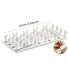 4pcs Wall Mount Spice Rack for Seasoning Bottles and Tanks