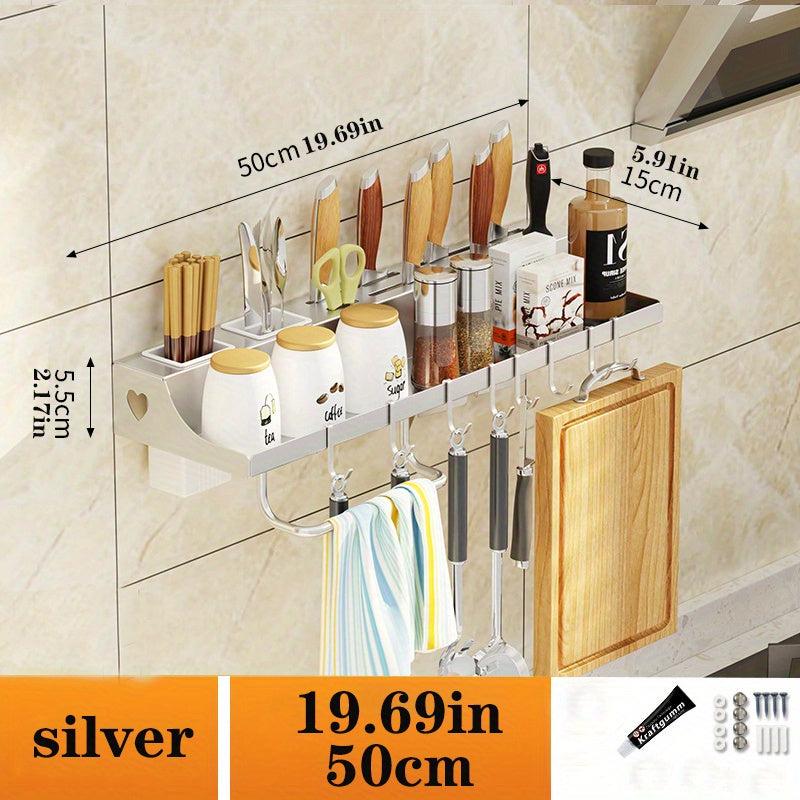 Punch Kitchen Storage Rack Wall-mounted Seasoning & Tableware Shelf