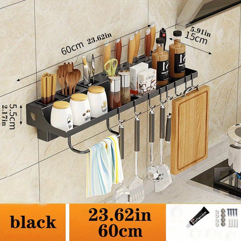 Punch Kitchen Storage Rack Wall-mounted Seasoning & Tableware Shelf