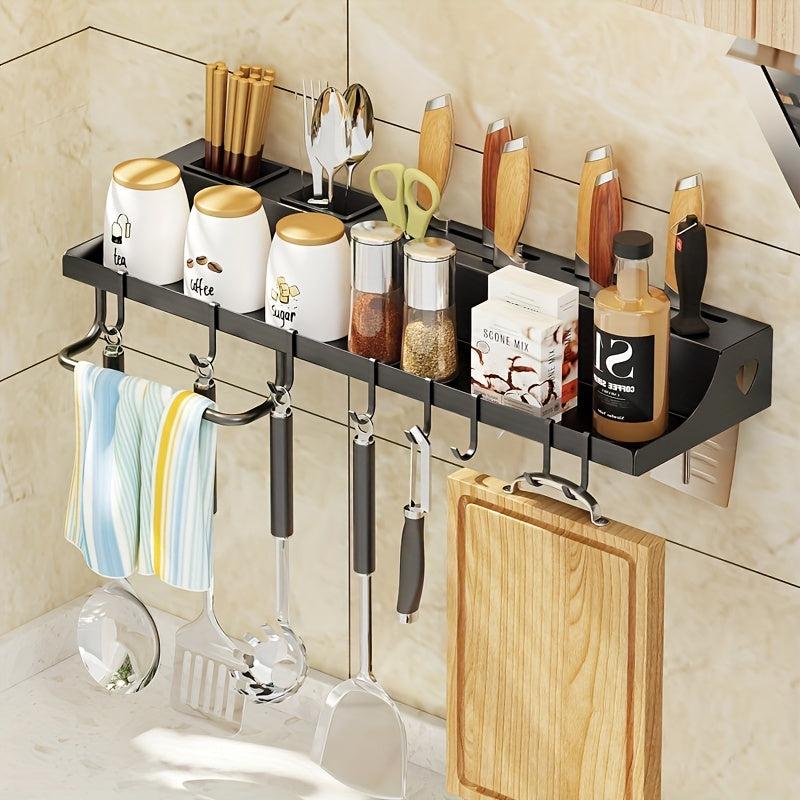 Punch Kitchen Storage Rack Wall-mounted Seasoning & Tableware Shelf