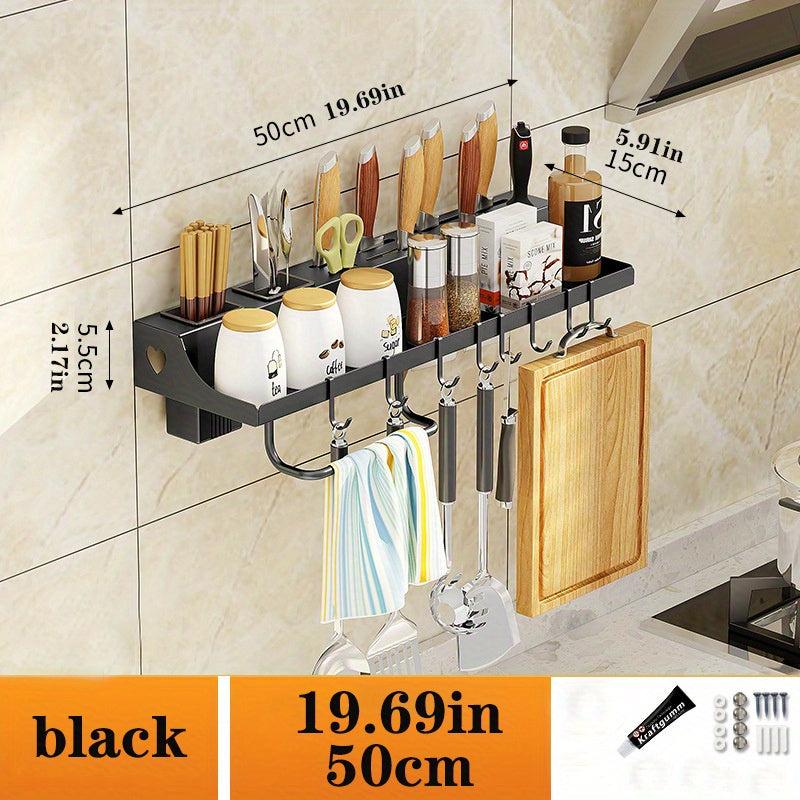 Punch Kitchen Storage Rack Wall-mounted Seasoning & Tableware Shelf