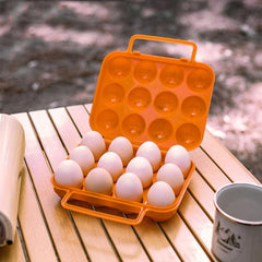 6 Eggs Container Holder Egg Storage Box with Handle - Outdoor Portable Camping