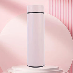 500ml Stainless Steel Water Bottle with Temperature Display and Cup