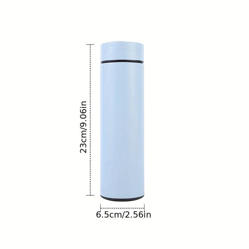 500ml Stainless Steel Water Bottle with Temperature Display and Cup