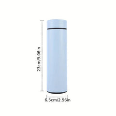 500ml Stainless Steel Water Bottle with Temperature Display and Cup