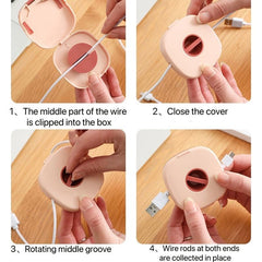 Rotatable Cable Storage Box Winder for Mobile Phones