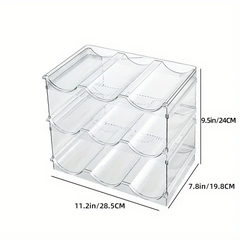 Water Bottle Organizer for Cabinet, Stackable Holder