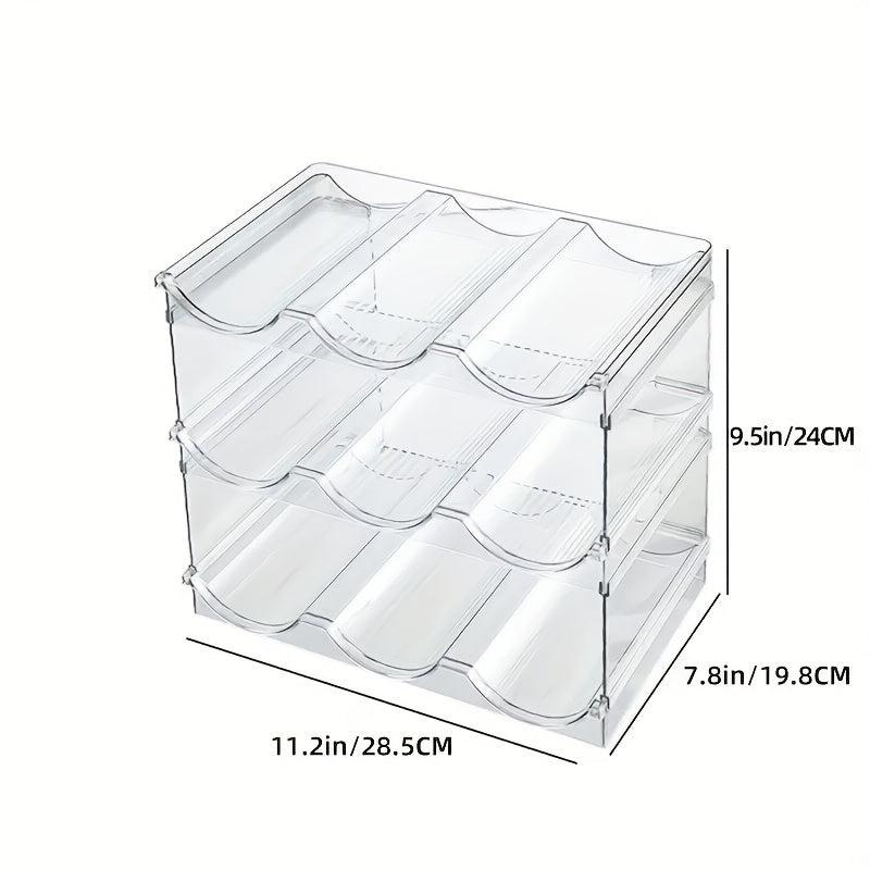 Water Bottle Organizer for Cabinet, Stackable Holder