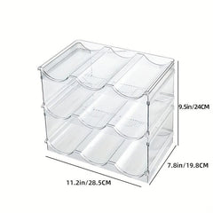 Water Bottle Organizer for Cabinet, Stackable Holder