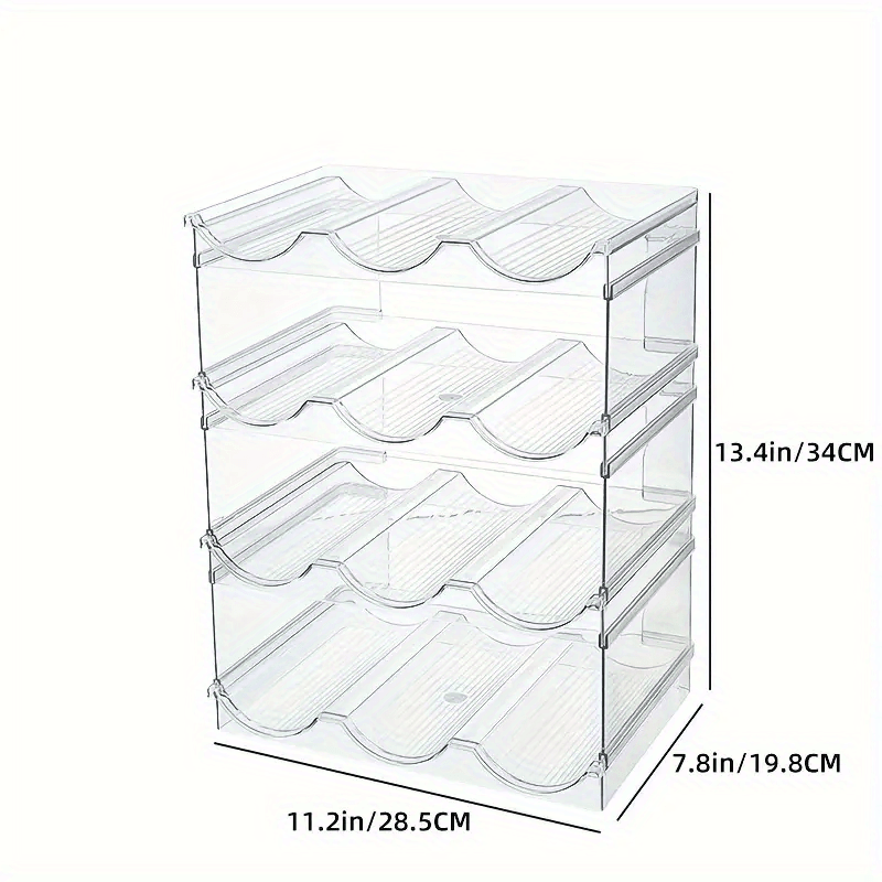 Water Bottle Organizer for Cabinet, Stackable Holder