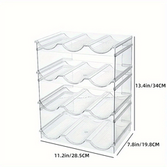 Water Bottle Organizer for Cabinet, Stackable Holder