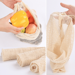 Reusable Mesh Vegetable Bags for Produce Storage and Gifting
