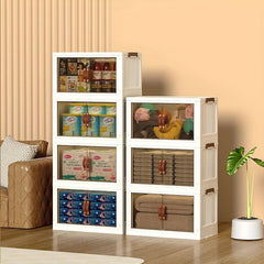 Folding Storage Bin Large Capacity Double Door Sundries Storage Box