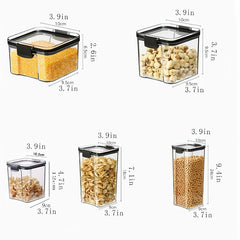 1Pc Transparent Food Storage Containers, Fresh & Secure