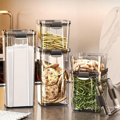 1Pc Transparent Food Storage Containers, Fresh & Secure