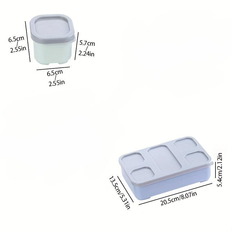 1pc Bento Lunch Box 6 Compartment Meal Prep Containers Durable Reusable Food Sto
