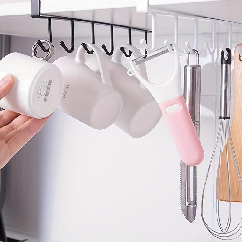 Bathroom Cabinet Storage Hangers Multifunctional Hook Rack Nail Cup Holder