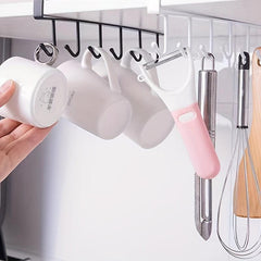 Bathroom Cabinet Storage Hangers Multifunctional Hook Rack Nail Cup Holder