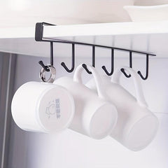 Bathroom Cabinet Storage Hangers Multifunctional Hook Rack Nail Cup Holder