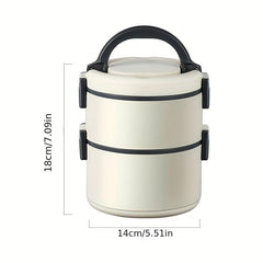 Stainless Steel Insulated Bento Box 3 Layers Leakproof Lunch Box