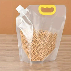 1pc Food Storage Bag With Spout Sealed Moisture Proof Hand held Nozzle Storage