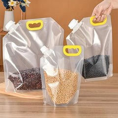 1pc Food Storage Bag With Spout Sealed Moisture Proof Hand held Nozzle Storage