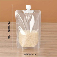 1pc Food Storage Bag With Spout Sealed Moisture Proof Hand held Nozzle Storage