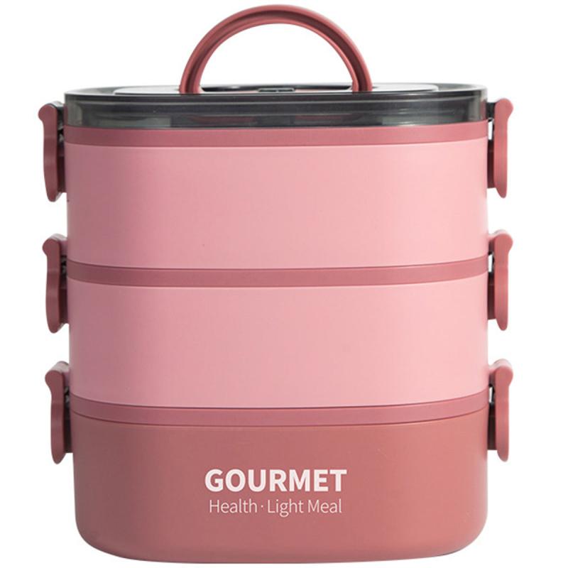 2000ml 3 Tier Bento Lunch Box Leakproof Container