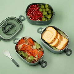 2000ml 3 Tier Bento Lunch Box Leakproof Container