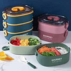 2000ml 3 Tier Bento Lunch Box Leakproof Container