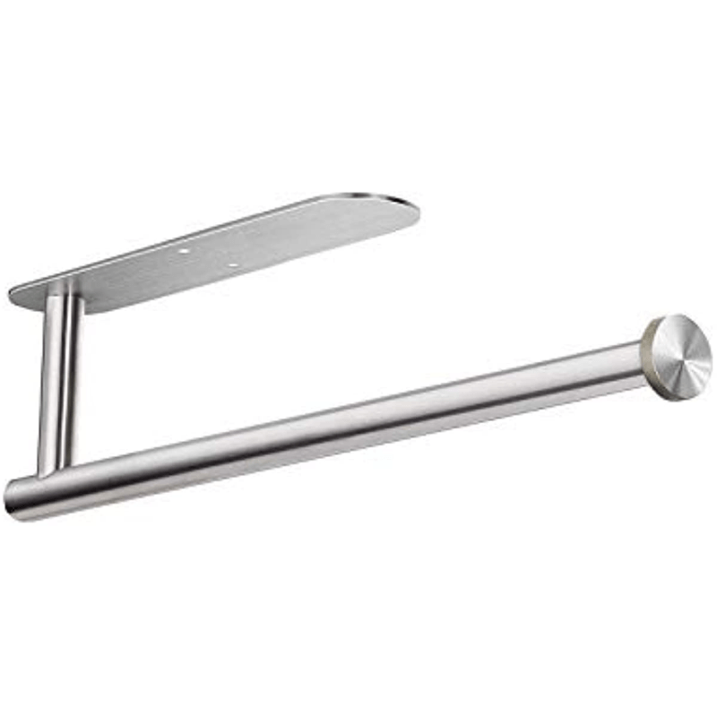 Wrought Iron Paper Towel Holder Under Cabinet Storage Rack Self Adhesive
