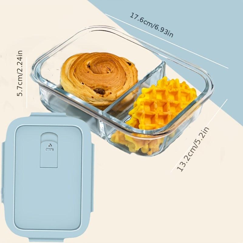 Glass Lunch Box Leakproof Food Container for Teenagers Workers School Camping