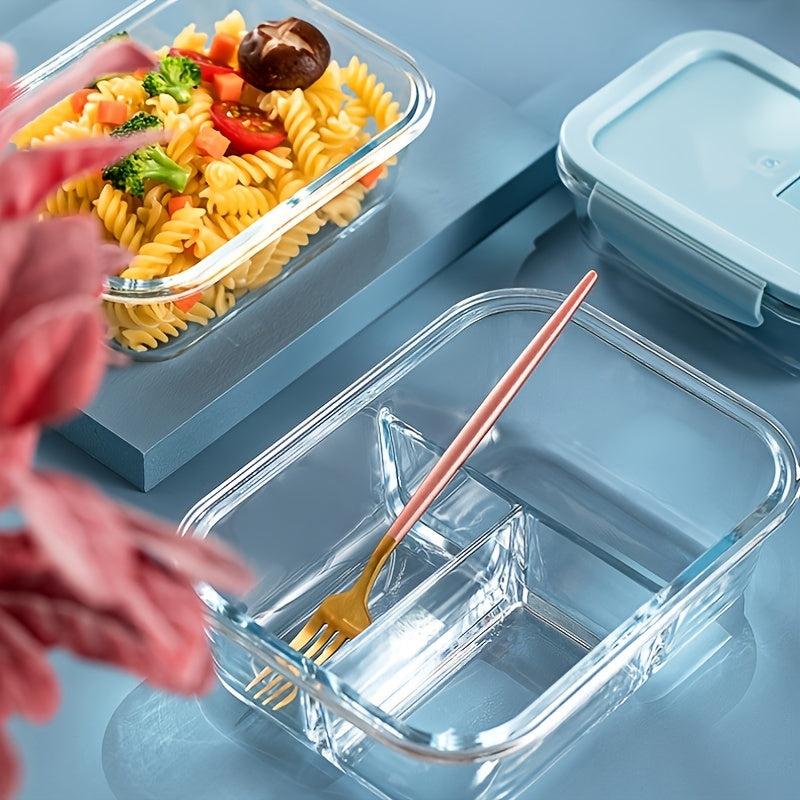 Glass Lunch Box Leakproof Food Container for Teenagers Workers School Camping