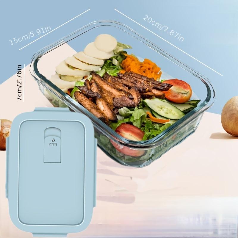 Glass Lunch Box Leakproof Food Container for Teenagers Workers School Camping
