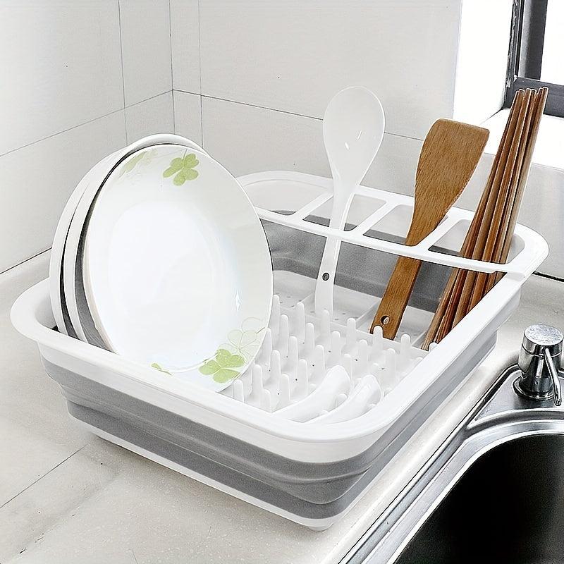 Collapsible Dish Rack Over the Sink Dish Drainer