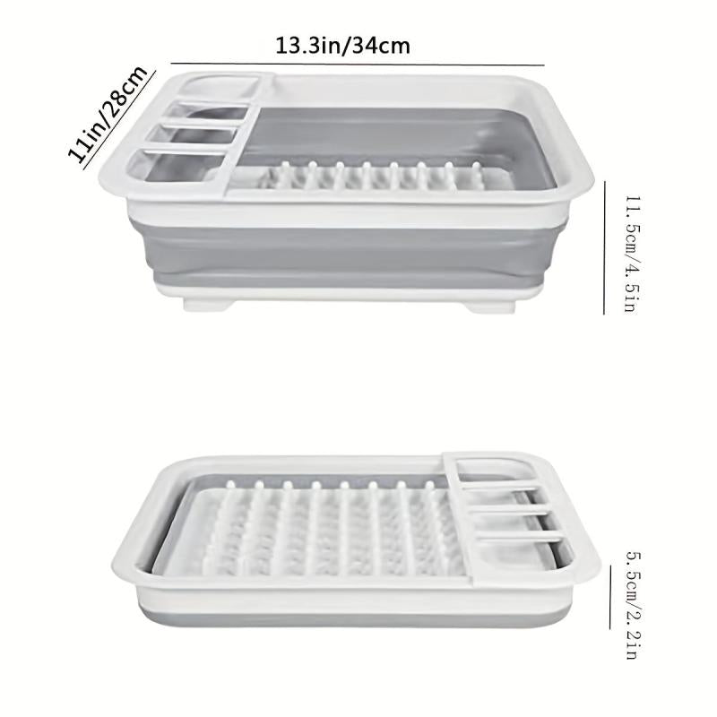 Collapsible Dish Rack Over the Sink Dish Drainer