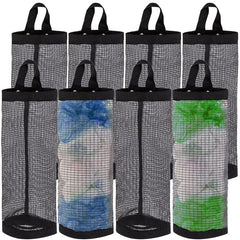 Plastic Bag Holders Mesh Hanging Garbage Bag Dispensers