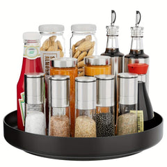 9.84 inch Stainless Steel Rotating Spice Rack for Kitchen Countertop