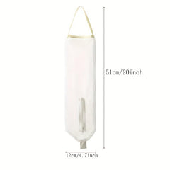 Garbage Bag Storage Mesh Bag Kitchen Wall Mount Organizer Hanging Bag