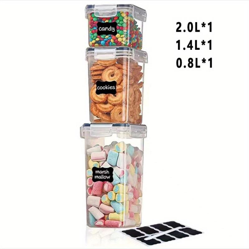 Food Storage Container With Lid Candy Jars Biscuit Tea Can Pet Snack Can