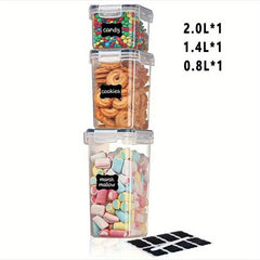 Food Storage Container With Lid Candy Jars Biscuit Tea Can Pet Snack Can